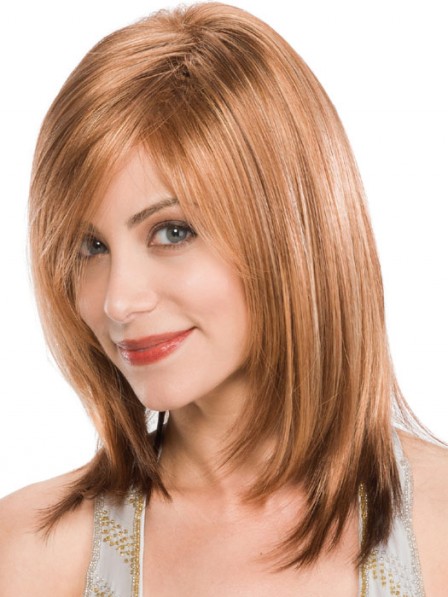 Lace Front Medium Classic Cut Synthetic Hair Wig