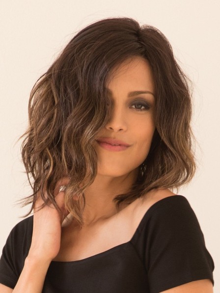Timeless Chin-length Wavy Bob Cut Lace Front Wigs