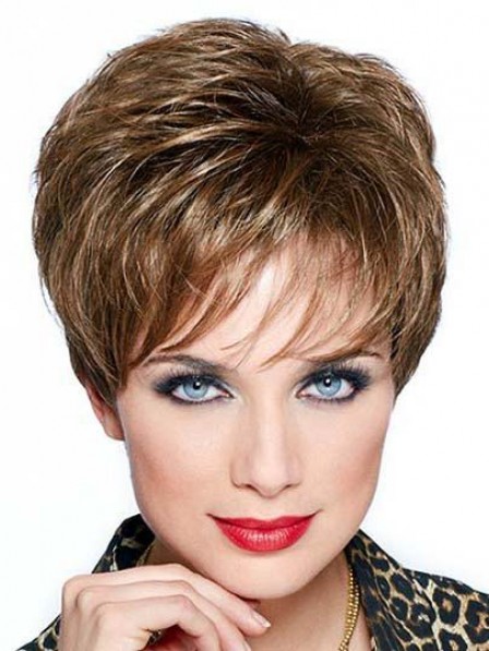 Classical Pixie Cut Straight 100% Human Hair Wigs 2019