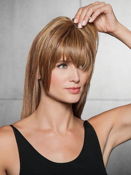 Heat-Friendly Synthetic Hair Modern Fringe Clip-in Bangs