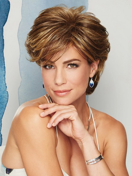 Layered Cut Short Women Synthetic Wig With Side Bang