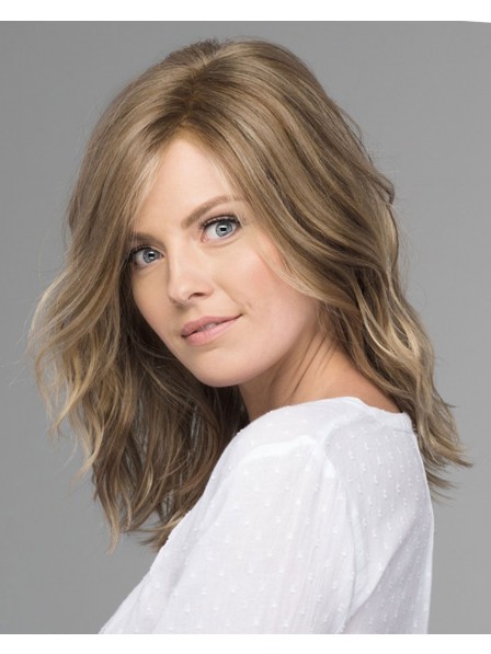 Mid-Length Gentle Waves Lace Front Synthetic Wig