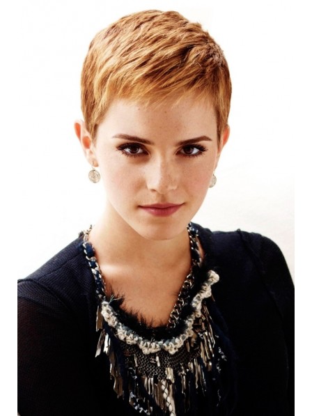 Best Blonde Capless Pixie Cut Style Synthetic Wig