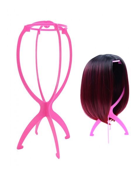 Cheap Pink Wig Stand Holder Mannequin Head Wig Stands