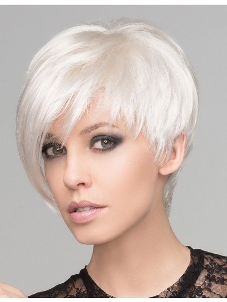 Ladies Short Cut Ladies Grey Cpless Wigs for Sale