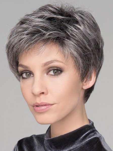 Pixie Cut Salt and Pepper Wigs Fast Ship