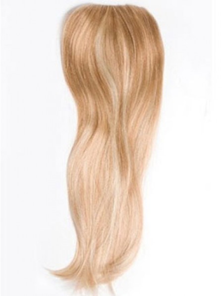 Elegant Straight Blonde 100% Human Hair Mono Hair Pieces
