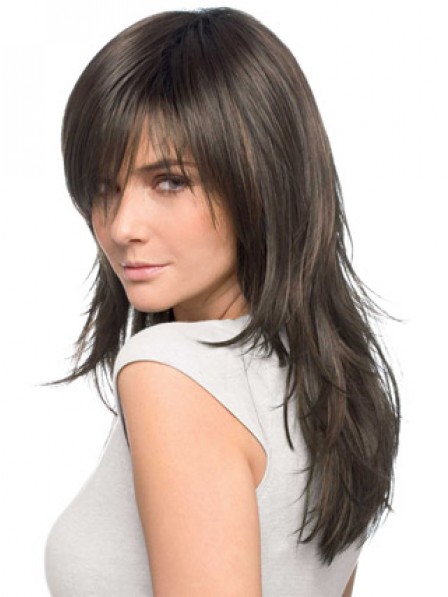 Modern Layered Long Wavy Cut Wig 100% Human Hair