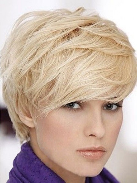 Fashion Synthetic Straight Boycuts Capless Women Hair Wig Hot Sale