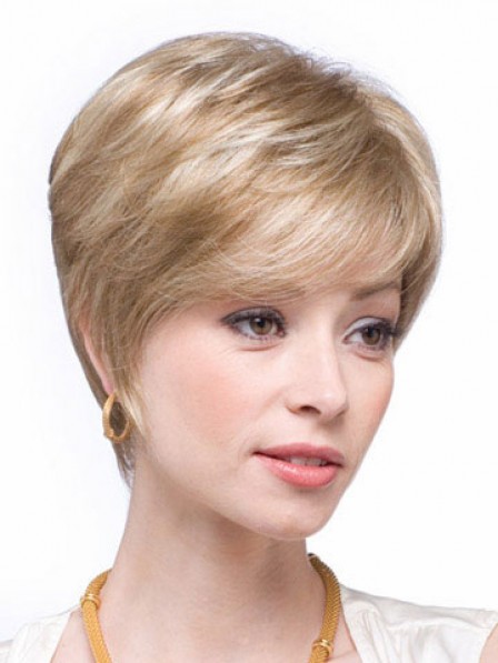 Pretty Boycuts Straight Capless Women 100% Human Hair Wigs