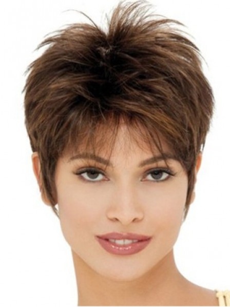 Classic Cropped Straight Synthetic Hair Wig For Women