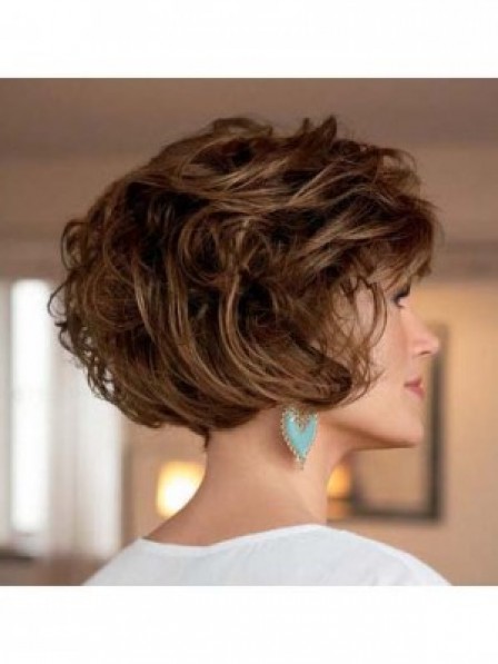 Classic Layered Short Wavy Women Hair Synthetic Wigs