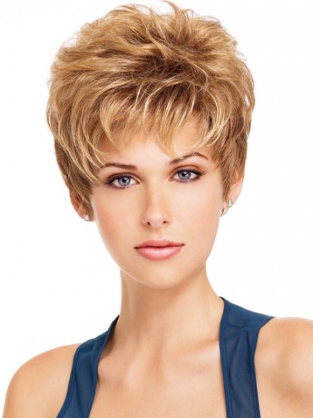 Cheap Women's Capless Short Pixie Cut Hair Wig 2019