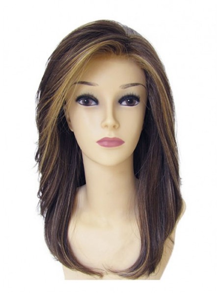 Long Layered Lace Straight Hair Wigs Natural Look