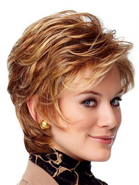 New Synthetic Short Straight Lace Front Monofilament Hair Wigs