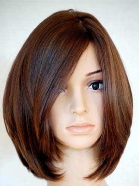 Best 100% Human Hair Chin Length Straight Lace Front Mono Top Wig