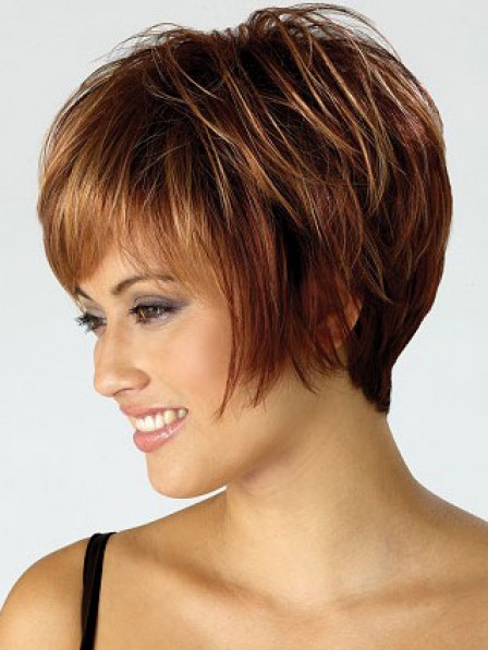 Pretty Short Capless Synthetic Hair Capless Staight Wigs New Arrival