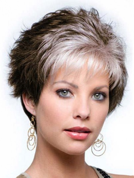 Modern Pixie Cut Capless Wigs With Bangs